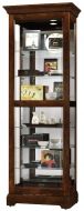 Martindale Curio Cabinet with Sliding Door in Cherry Wood Bordeaux Finish