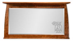 Amish Crafted Solid Premium Cherry Wood Aspen Mirror in Michaels Finish