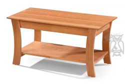 Amish Crafted Solid Premium Cherry Wood Grace Coffee Table in Natural Finish