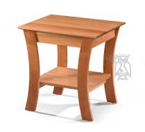 Amish Crafted Solid Premium Cherry Wood Grace End Table in Natural Finish