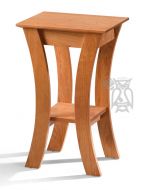 Amish Crafted Solid Premium Cherry Wood Grace Lamp Table in Natural Finish