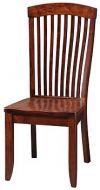 Amish Crafted Solid Premium Cherry Wood Justine Side Chair in Bourbon Finish