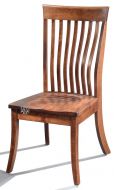 Amish Crafted Solid Maple Wood Loft II Side Chair in Bourbon Finish
