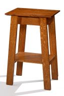 Amish Crafted Solid Quartersawn Oak Wood Marshall Lamp Table in Michaels Finish