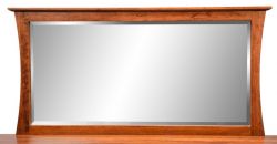Amish Crafted Solid Premium Cherry Wood Loft Bureau Mirror in Bourbon Finish