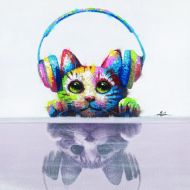 Cat Beats Wall Art