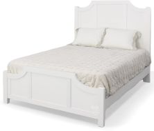 Maple Road Solid American Maple Wood Queen Scallop Bed