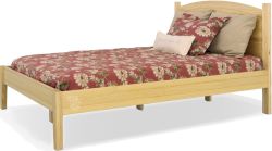 Solid Pine Wood Claudette Full Bed in Natural Finish