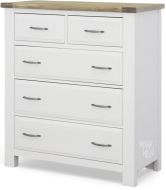Maple Road Solid American Maple Wood 5 Drawer Chest