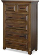 Solid Wood Hill Crest Chest of Drawers in Old Chestnut Finish