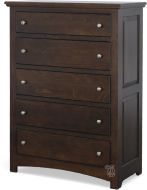 California Made Solid Beech Wood  Sunrise Chest of Drawers in Newman Finish