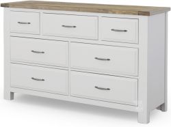 Maple Road Solid American Maple Wood 7 Drawer Dresser