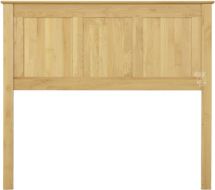 Solid Alder Wood Shaker Queen Panel Headboard in Natural Finish