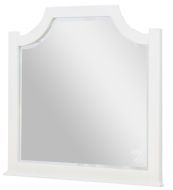 Maple Road Solid American Maple Wood Scalloped Mirror