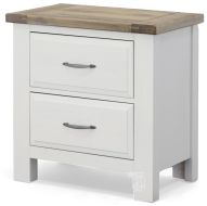 Maple Road Solid American Maple Wood 2 Drawer Nightstand