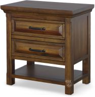Solid Wood Hill Crest Nightstand in Old Chestnut Finish
