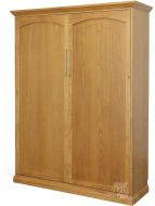 California Made Beech Pasadena Wall Bed with Ledge Headboard in Toffee Finish