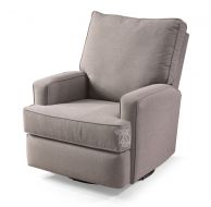 American Made Kersey Reclining Swivel Glider Chair in Opticlean Slate Fabric