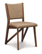  Solid Walnut Wood Exeter Side Chair in Natural Finish
