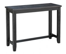 Solid Wood Counter Height Console Table in Danton Black Finish