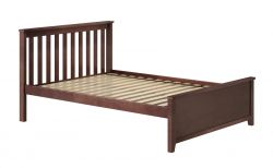 Solid Wood Framed Dover Full Bed in Espresso Finish