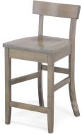 Amish Crafted Solid Maple Wood Aiden Counter Stool in Driftwood Finish