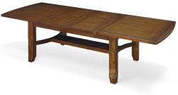 Solid Mango Wood Whistler 108" Extension Table in Carmel Finish
