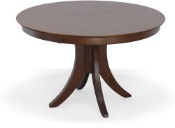 Solid Parawood Cosmopolitan Round Dining Table in Espresso Finish
