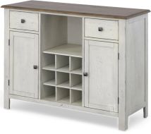 Parawood Carolina Crossing Buffet Server in Antique Honey & White