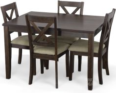 Walnut Creek Kitchen Table & Chair Set in Walnut Finish