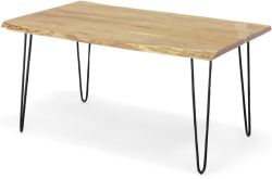 Solid Acacia Wood Nature's Edge 60" Dining Table