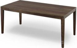 Solid Sheesham Wood Fall River Dining Table in Obsidian Finish