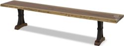 Amish Crafted Solid Rustic Walnut Wood Live Edge Bench