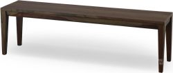 Solid Sheesham Wood Fall River Dining Bench in Obsidian Finish