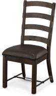 Solid Mahogany Wood Turnbuckle Side Chair in Tobacco Leaf Finish