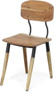 Solid Acacia Wood Nature's Edge Side Chair