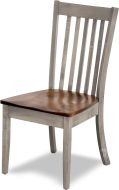 Amish Crafted Solid Maple Wood Alex Side Chair in Asbury & Driftwood Finish