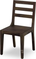 Solid Sheesham Wood Fall River Dining Side Chair in Obsidian Finish