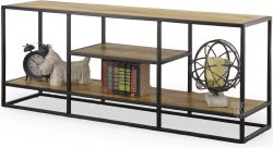 Solid Mango Wood & Iron Delancy Open Console
