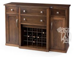 Amish Crafted Solid Maple Bartlett Sideboard Server in Autumn Finish