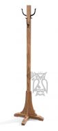 Amish Crafted Solid Oak Wood Hall Tree Hat Rack in Oatmeal Finish