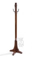 Amish Crafted Solid Oak Wood Hall Tree Hat Rack in Mocha Finish