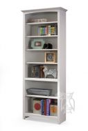 Alder Wood McKenzie Bookcase in Silverplate Finish 84"H
