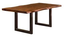 Solid Sheesham Wood Emerson Live Edge Table in Natural Finish