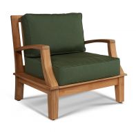 Solid Teak Wood Outdoor Deep Seating Grande Club Chair with Sunbrella