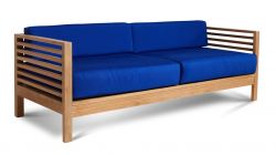 Solid Teak Wood Outdoor Deep Seating Summer Sofa with Sunbrella