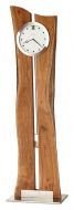Solid Acacia Wood Otto Live Edge Clock with Swinging Pendulum