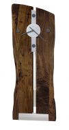 Solid Walnut Wood Live Edge Enzo Wall Clock