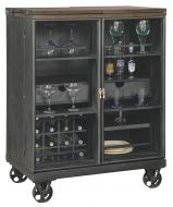 Al Fresco Wine & Bar Console With Flip Open Expanding Top