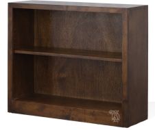 California Made Alder Wood Huntington 30" High Bookcase in Mocha Finish